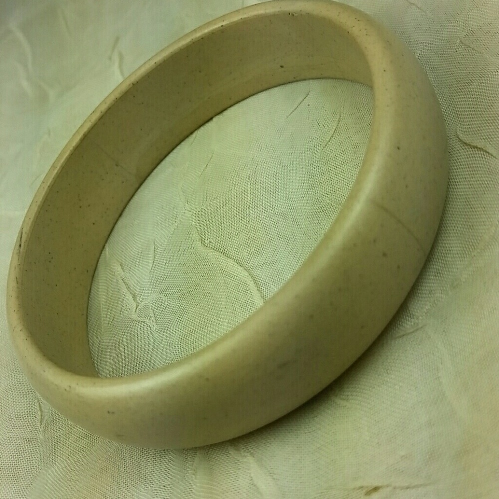 Bangle Bracelet .5" wide Neutral tan beige